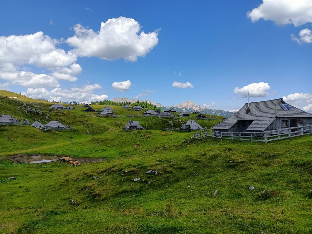 Velika Planina ve Slovinsku