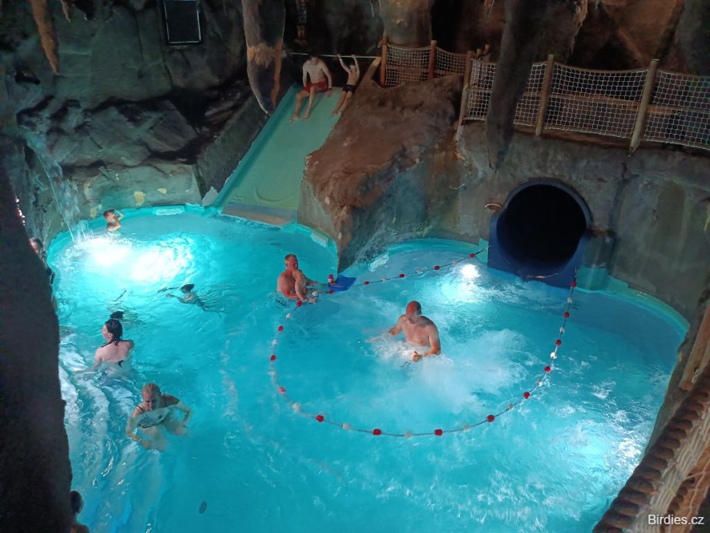 kemp Hvidbjerg Strand Feriepark - aquapark Badeland umělá jeskyně