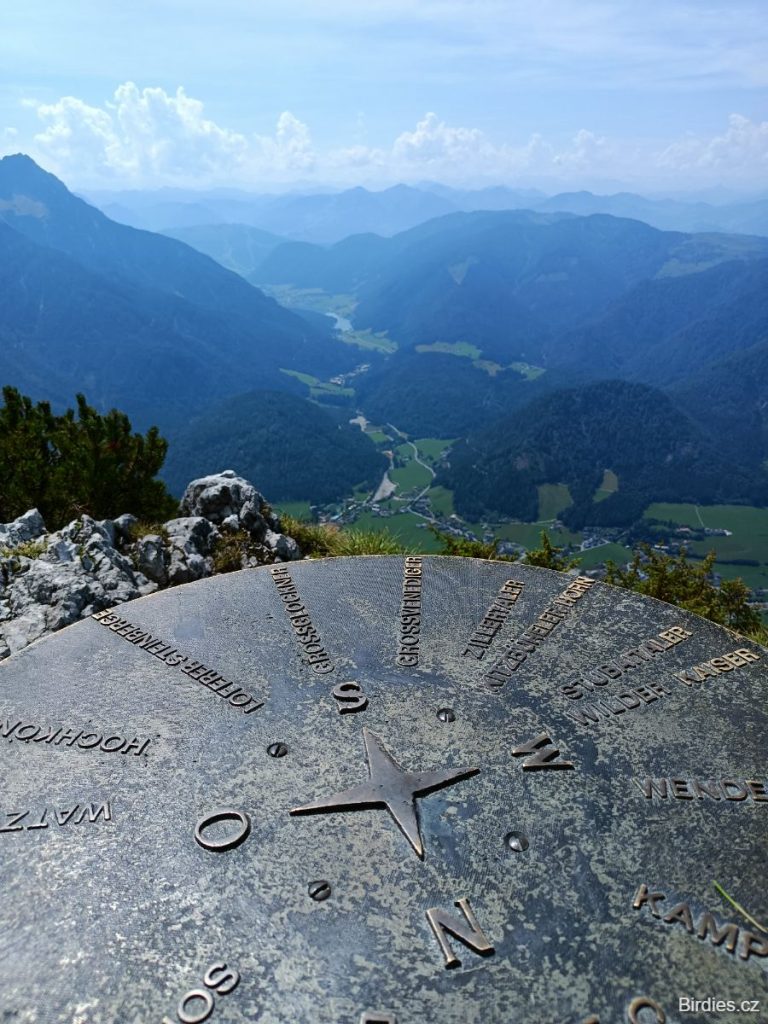 Steinplatte výhled z vrcholu