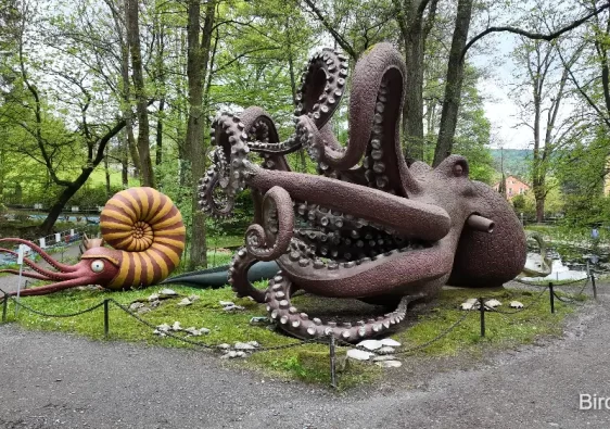 Urzeitpark - obří chobotnice