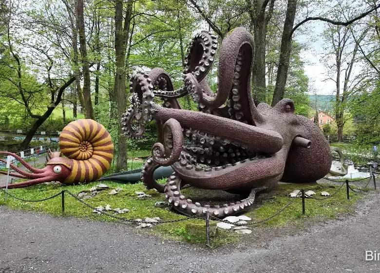 Urzeitpark - obří chobotnice